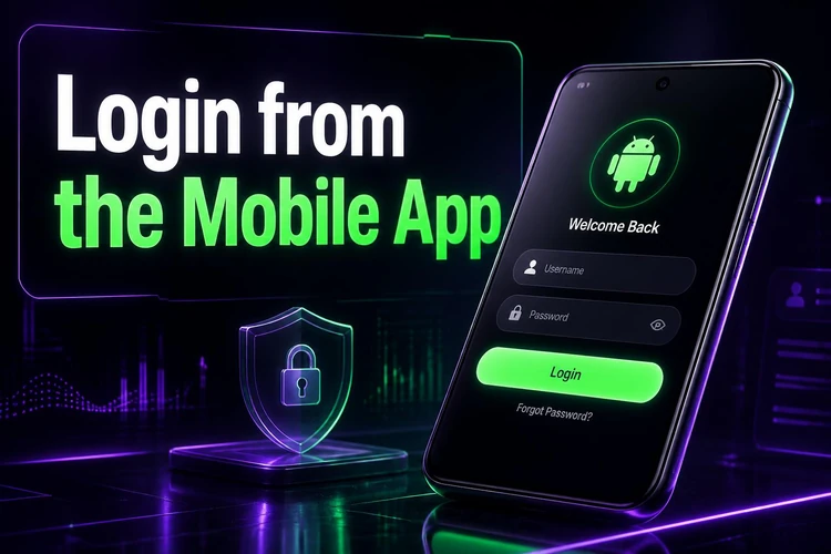 Login from the Mobile App